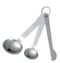 霜鳥製作所 クインローズ 18-0 計量スプーン ヘラ付 No.174(0401500) Measuring spoon