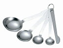 霜鳥製作所 クインローズ 18-0 計量スプーン ヘラ付 No.172(0401700) Measuring spoon