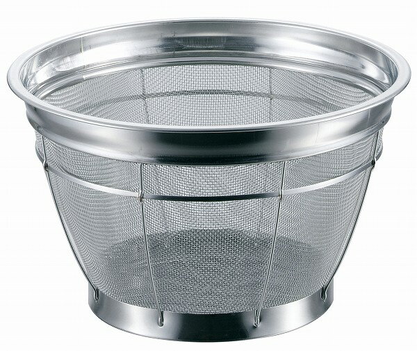 本間冬治工業 BK 18-8 深型米揚ザル 普通目 グリーン 27.5cm(3升) 12メッシュ カラーバー付 0420810 Deep rice frying colander normal size