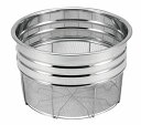 18-8 寸胴型広巾ザル 27.5cm 手無溝付 0423100 Large width colander