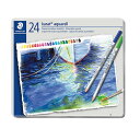 ステッドラー(STAEDTLER) カラト アクェレル水彩色鉛筆 24色 缶入 125 M24(53557) Karato Aquarel watercolor pencils