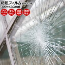 防犯フィルム 窓ガラス用 クリア PET 300×420mm 厚さ0.05mm ご自宅等の防犯対策に 入数:1セット(2枚) AP-BC-SF02-3042 S...