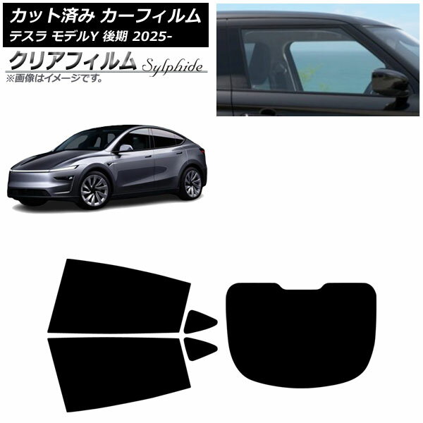 カーフィルム テスラ モデルY 後期 2025年03月〜 リアセット(1枚型) クリアフィルム FGR3500 AP-WFFG05..