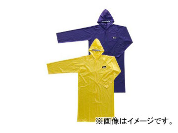 川西工業/KAWANISHI PVCカラフルレインコート #3250 パープル/イエロー サイズ：フリー colorful raincoat