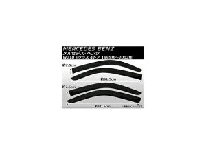 サイドバイザー メルセデス・ベンツ W210 Eクラス 1995年～2002年 AP-SVT-MB04 入数：1セット(4枚) Side visor