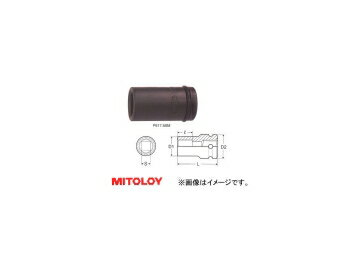 ミトロイ/MITOLOY 3/4 (19.0mm) インパクトレンチ用 袋ナットソケット(自動車 ダブルタイヤ用) 4角 21mm P621SM Nut socket for impact wrench car double tires