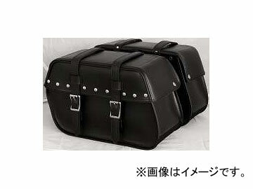 2輪 ケープラス サイドバッグ(振り分けタイプ) P044-0468 ブラック 40×26×18cm Side bag distribution type