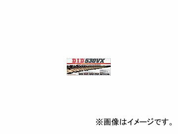 2輪 D.I.D モーターサイクルチェーン(No.525VX) X-リング 130L ゴールド