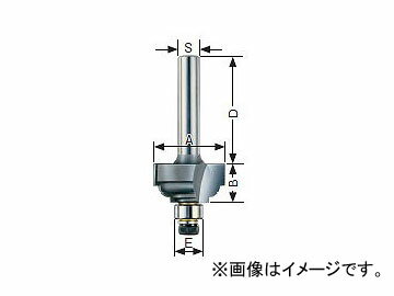 大日商/DAINISSYO コーナービット 両段サジ面 トリマー用 2分 R2 JAN：4948572030277 minutes for Corn Bit Double stage Saji Surface Trimmer