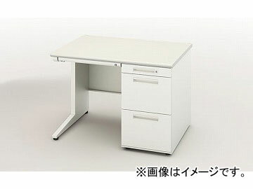 ナイキ/NAIKI リンカー/LINKER 片袖デスク ホワイト CNE107C-HH 1000×700×700mm One sleeved desk