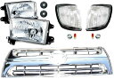 送料無料 ハイラックス サーフ ヘッドライト & コーナー & グリル セット 後期仕様 RZN180W RZN185W VZN180W VZN185W KZN185G KZN185W KDN185W ※エンブレム別途費用で注文可能
