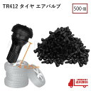 送込 TR412 エアバルブ 500個 ゴムバルブ ショートタイプ バルブ コア付き キャップ付き チューブ レス ホイール タイヤ 車 バイク 自転車