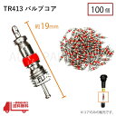 ★在庫有　即納　新品　汎用 社外品　TR413　バルブコア　100個　全国定形外送料無料！！★ ☆★☆商品詳細☆★☆ 【サイズ】 　全長：19mm 　直径：5mm 【付属品】 　バルブコア （ムシ）×100個 　画像の商品が全てです！ 【商品説明】 　タイヤに空気を入れる際、入り口となる エアバルブ用コア TR413 になります。 　タイヤチューブのバルブ、チューブレスタイヤのリム部に配される 　リムバルブのなかのコアを指します。 　コイルバネが弁の開閉をつかさどり、空気の注入、排出時には弁が開いて 　スムーズに流通を確保する役目を果たしてます。 　通常時には弁が閉じて空気を外に漏らさない役目をしています。 【適合】 ・軽自動車/普通車/バイク/原付 に取り付け可能！ ・汎用なので多数取付車輌有り！！ ※入荷のタイミングで商品のデザインや仕様などが 　予告なく変更になる場合がございます。ご了承ください。 ☆★☆発送詳細☆★☆ ☆　振込み＝定形外発送 （全国送料無料：発送保証無） ☆　代引き＝宅配便発送（送料別＆代引き手数料別）♪ （送料を別途計算致しますのでご気軽にご相談下さい＾＾発送保証有）♪ 　　代引き手数料⇒別途300円（税別）御負担頂きます＾＾ ※日本郵便の定形外発送は追跡番号がない為、 　　到着日のお知らせは出来ません。 　　また、定形外は 　　盗難・紛失等の保証もできませんのでので御了承下さい_(_ _)_ 　　 　 　 　　　　　　　　☆★☆注意事項☆★☆ ★　新品ですが輸入品に付き、パッケージに傷み等有る場合がございます＾＾ ★　宅配便の場合商品到着後は中身の御確認をお願いします＾＾ 　　輸送中の破損に関しましては運送会社様の保険に加入して 　　おりますので運送会社様と当社にご連絡下さい。 　　（上記は定形外の場合は保険無しです） ★　火曜日の発送はしていません＾＾急ぎの場合は落札前に 　　必ず納期の御確認をお願い致します＾＾ 　　（年末年始＆御盆＆ゴールデンウィーク＆法事等の休みも 　　ありますのでご了承下さい） ★　業販も可能です＾＾お気軽にご質問下さい＾＾