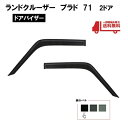 トヨタ ランドクルーザー プラド 71 系 ドアバイザー サイド ウィンドウ バイザー 2点セット LJ71G LJ71W KZJ71G KZJ71W ランクル...