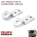 【在庫処分SALE】いすゞ 初代ギガ フォグランプステー ステンレス 2枚セット 旧ギガ H6.12〜H19.4 外装 カスタムパーツ デコトラ