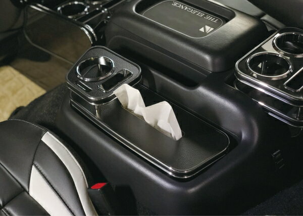 レガンスハイエース 200系 1-6型 ワイドボディ インテリアティッシュホルダー マットレッド