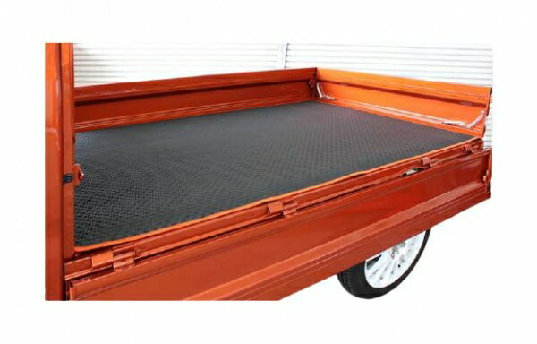 シュピーゲルハイゼットトラックジャンボ S500P/S510P 荷台用ラバーマット フチカラー ブルー