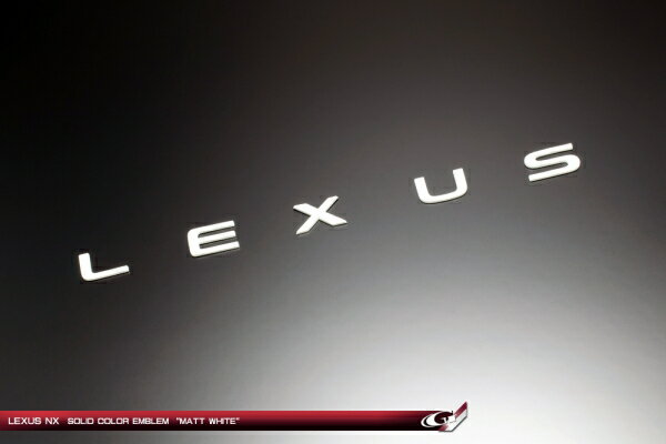 グラージオレクサス IS300/IS350 ASE30/GSE30 エンブレム LEXUS マットホワイト