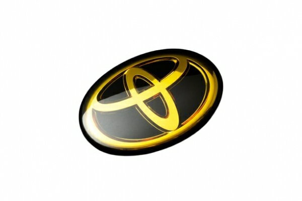 グラージオトヨタマーク ハリアー 80系 ソリッドカラーGR Ver. エンブレム リア用 W110 ゴールドクローム