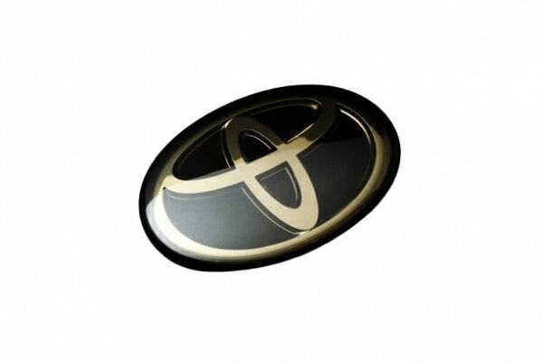 グラージオトヨタマーク ハリアー 60系 (2017/06〜) ソリッドカラーGR Ver. エンブレム リア用 W120 ブラッククローム