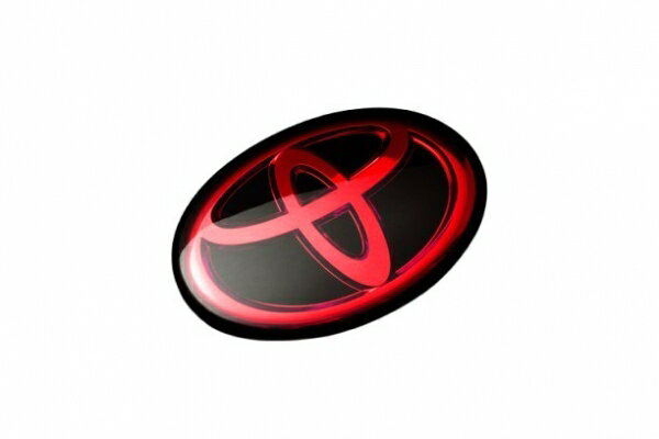 グラージオトヨタマーク C-HR ZYX10系 (〜2019/10) ソリッドカラーGR Ver. エンブレム リア用 W110 ディープレッドクローム