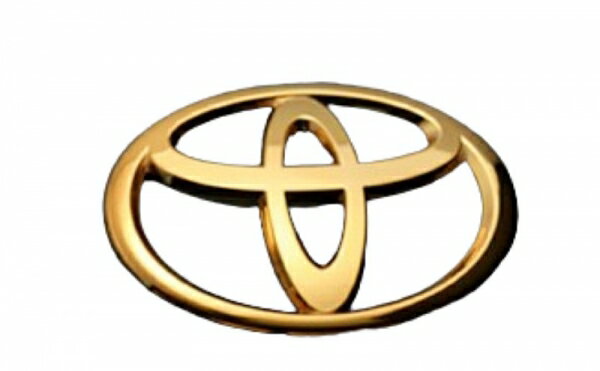 グラージオトヨタマーク カローラスポーツ ハイブリッド ZWE21S (2018/06〜2022/09) ソリッドカラーエンブレム リアTマーク ゴールドクローム