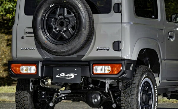 ショウワガレージジムニー JB64 3型まで ABSリアバンパースポイラー タイプ2 標準テール仕様 塗装済 ブリスクブルーメタリック (ZWY)