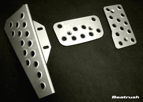 レイル / ビートラッシュレイル(LAILE) レガシー BH5 (98.06〜03.05) オートマ車 アルミペダルセット シルバー(2)