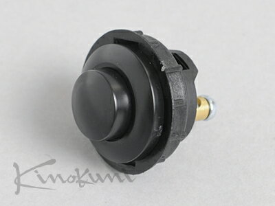 キノクニグレイストン プッシュボタンスイッチ (プラスチック) (GE34P Pushボタンスイッチ (12V/30A OD28.0 24.8φ)BK)
