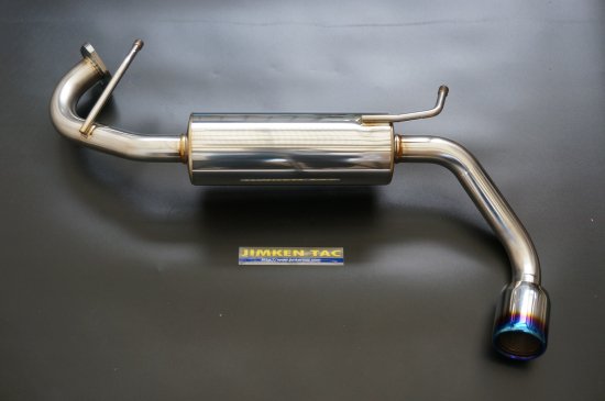 ジムケンタックジムニー/シエラ JB64/74 JIMKEN スポーツマフラー(チタン風仕上げ)マフラー認証制度適合モデル