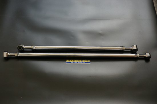 ジムケンタックジムニー/シエラ JB64/74 ステンレスラテラルロッド 両端ゴムブッシュ/調整式