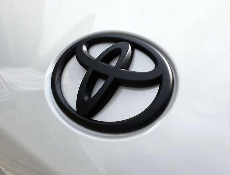 グラージオトヨタマーク 86 ZN6 (2012/04〜2016/07) ソリッドカラーエンブレム 前後Tマーク2点セット マットブラック