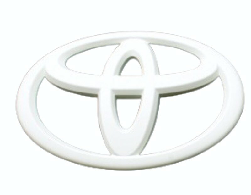 グラージオトヨタマーク 86 ZN6 (2012/04〜2016/07) ソリッドカラーエンブレム 前後Tマーク2点セット マットホワイト