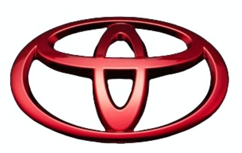 グラージオトヨタマーク 86 ZN6 (2012/04〜2016/07) ソリッドカラーエンブレム 前後Tマーク2点セット ディープレッドクローム