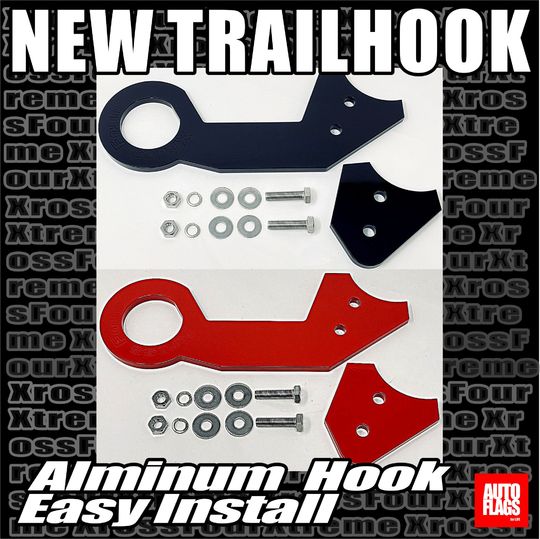 オートフラッグスデリカ D5 トレイルフック レッド【個人宅発送不可】