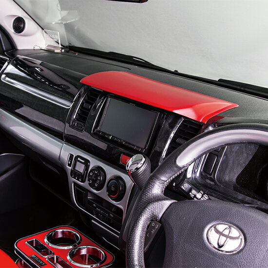 レガンススタイリッシュモニターバイザー ハイエース 200系 4型 標準ボディ レザー調