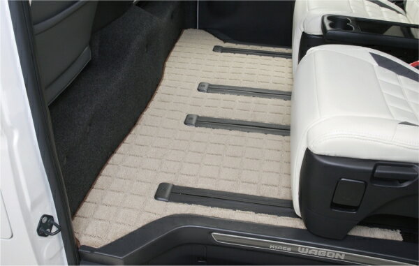 レガンスハイエース 200系 リアフロアマット 3型/4型 ワイドボディ ファインテックツアラー パーソナル..