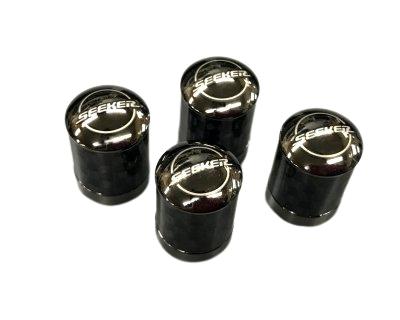 シーカーリアルカーボン エアバルブキャップ 4個 1台分セット