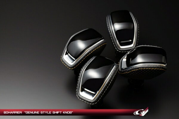 グラージオハリアー 80系 レザーエクスクルーシブ 純正形状シフトノブ ブラック スタンダード ステッチ..