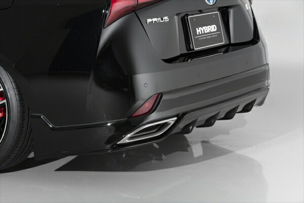 エイムゲインプリウス 50系 後期 HYBRID マフラーフィニッシャー+専用マフラーカッター