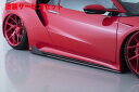当社塗装品 エイムゲインNSX NC1 AIMGAIN SPORT サイドアンダーフィン D CFRP ツヤ無しクリア/平織