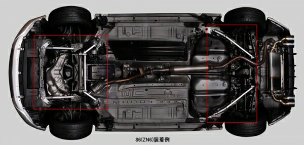 トムスプリウス ZVW30 (H21/5-H27/12) エンジン:2ZR-FXE メンバーブレース フロント用