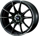 ウェッズ アルミホイール【ウェッズ】Weds Sport ウェッズスポーツ SA25R FACE R 18インチ リム幅9.5J インセット+45 5穴 PCD100 WBC (ウォースブラッククリアー) ホイール 1本