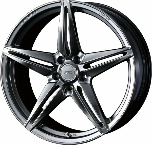 ウェッズエフゼロ F-ZERO FZ-3 18インチ リム幅7.5J インセット+48 5穴 PCD114.3 ダイアモンドブラック ホイール 1本