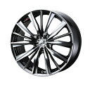 ウェッズLEONIS レオニス VX 18インチ リム幅8.0J インセット+42 5穴 PCD114.3 BMCMC (ブラックメタルコート ミラーカット) ホイール 2本セット(2)