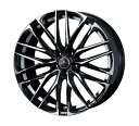 ウェッズLEONIS レオニス SK 18インチ リム幅7.0J インセット+47 5穴 PCD100 PBMC (パールブラック ミラーカット) ホイール 1本(2)