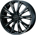 ウェッズLEONIS レオニス WX 19インチ リム幅8.0J インセット+48 5穴 PCD114.3 BMC1 (ブラックメタルコート ワン) ホイール ...