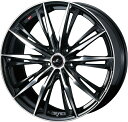 ウェッズLEONIS レオニス GX 18インチ リム幅7.0J インセット+47 5穴 PCD114.3 PBMC (パールブラック/ミラーカット) ホイール 1本(2)