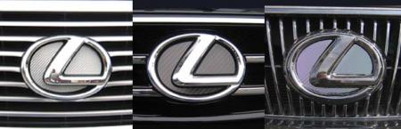 ハセプロマジカルカーボンシート レクサス IS フロントエンブレム(プリクラッシュセーフティシステム搭載車を除く) レッド