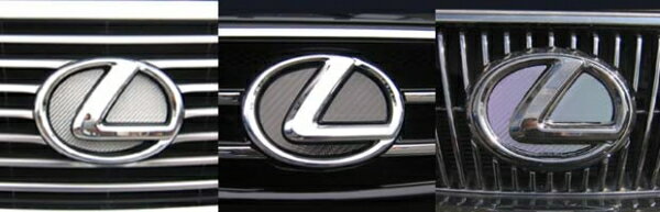 ハセプロマジカルカーボンシート レクサス LS460 フロントエンブレム(プリクラッシュセーフティシステム搭載車を除く) レッド